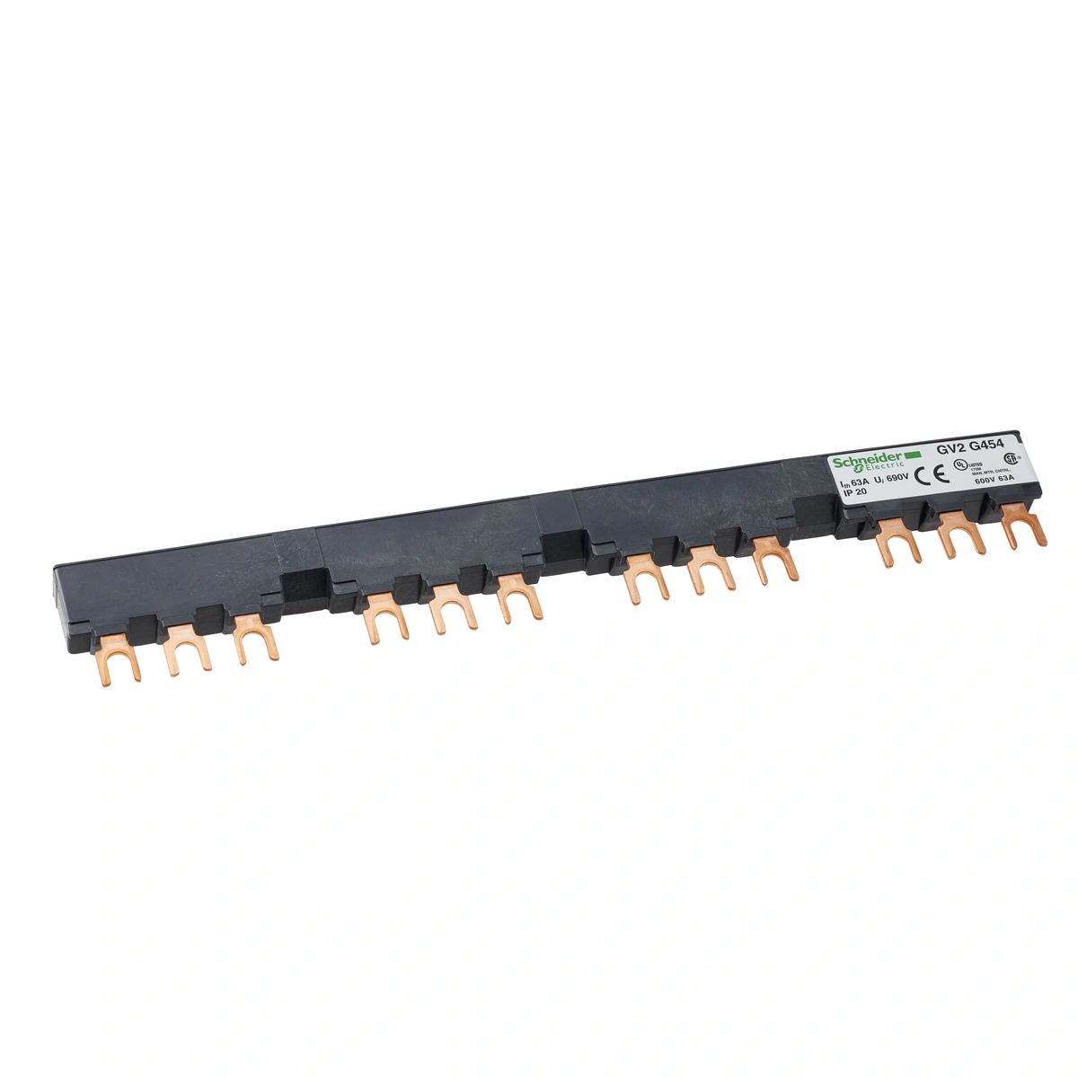 Szyna 3biegunowa 4 odpływy 54mm 63A