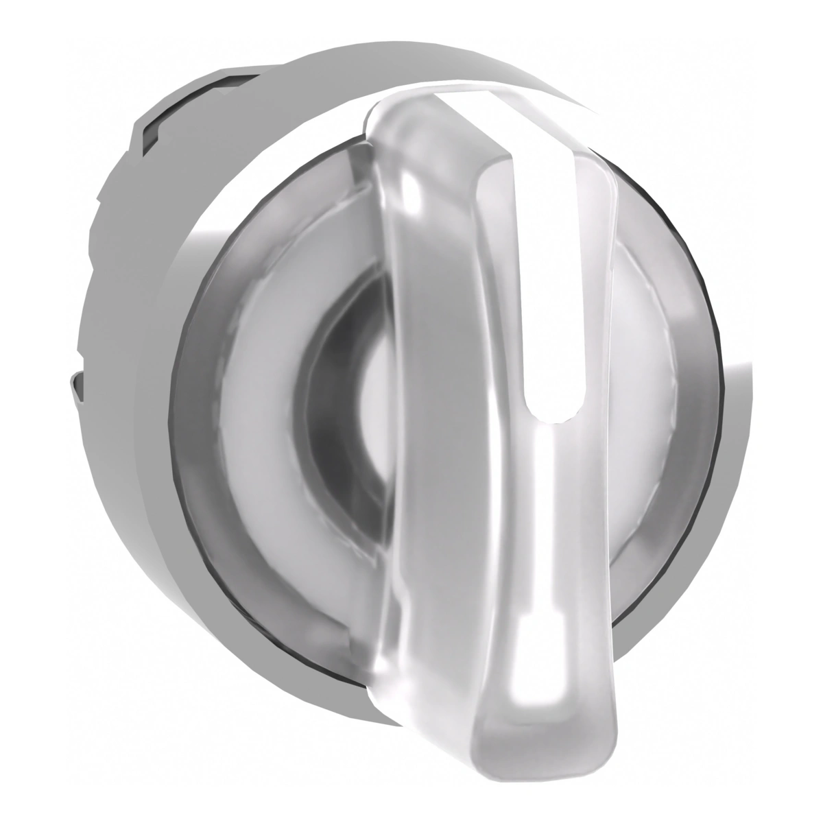 Harmony XB4 Główka przełącznika 3 pozycyjnego z samoczynnym powrotem LED biała metalowa