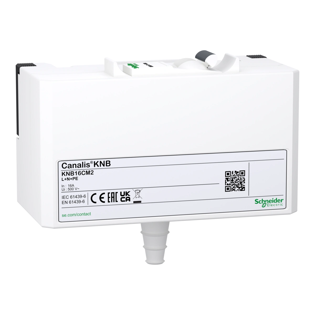Canalis KN, kaseta odpływowa aparat modułowy C60N 1L+N+PE IP41 16A