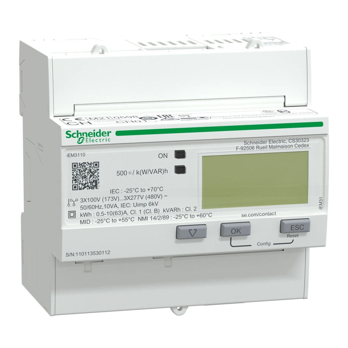 PowerLogic Licznik energii trójfazowy 63A kl 1 imp MID