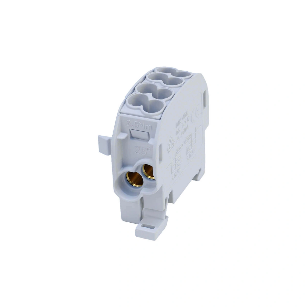 SCB 25 Blok rozdzielczy - odgałęźny Al/Cu 80110 SIMBLOCK szary