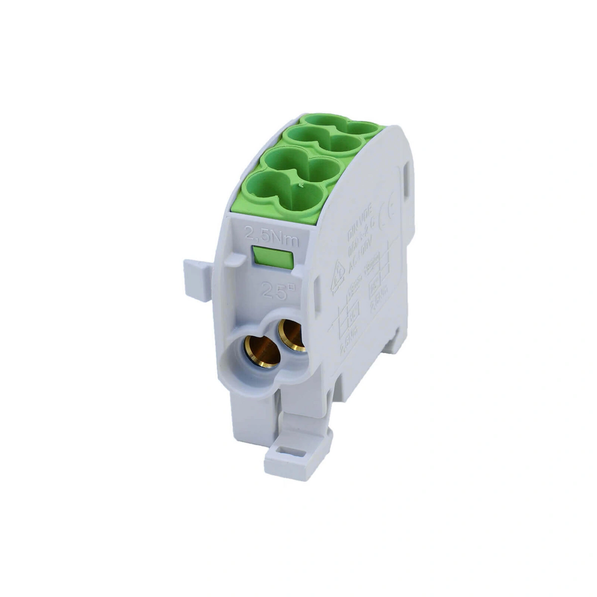 SCB 25 Blok rozdzielczy - odgałęźny Al/Cu 80110 SIMBLOCK zielony