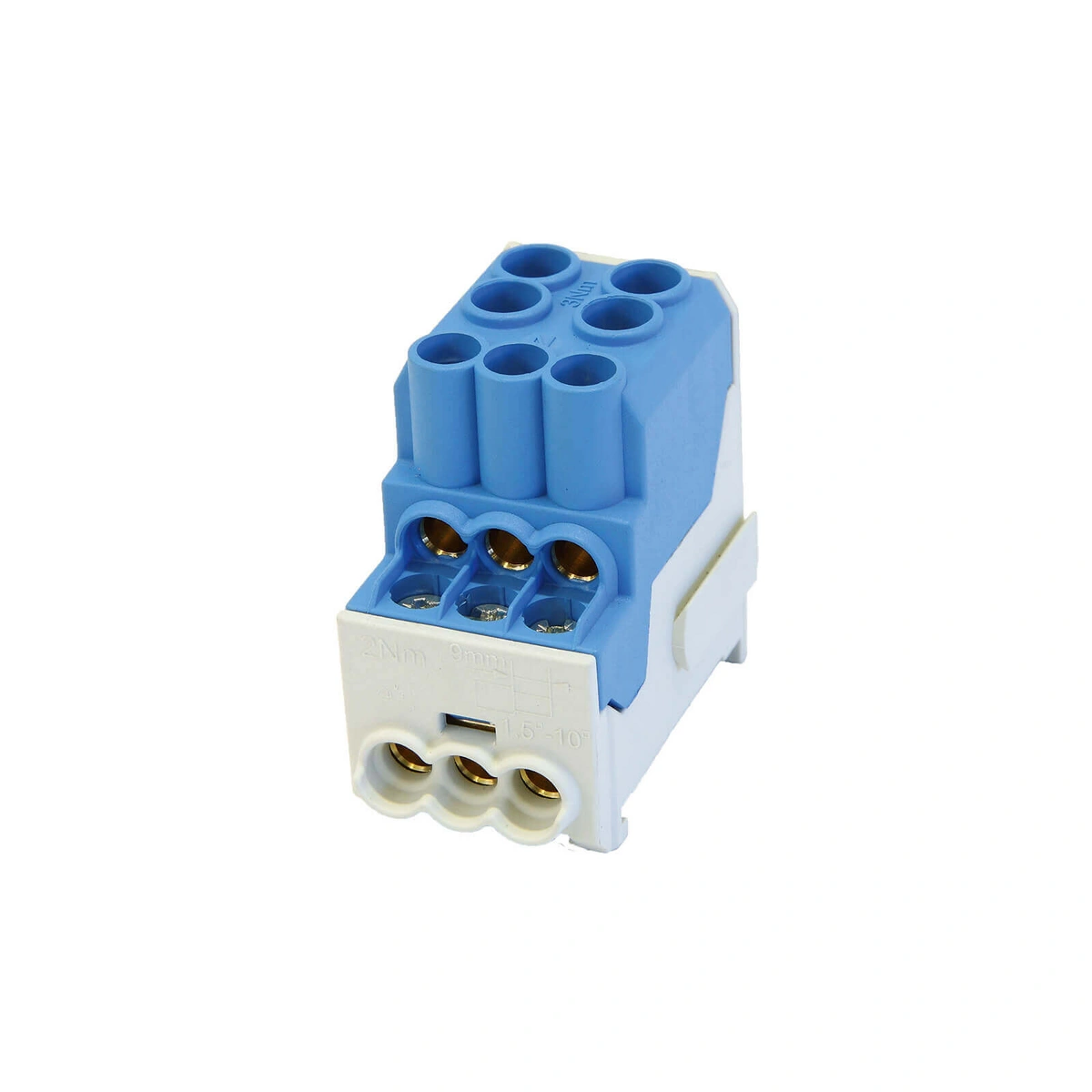 SDB 100 Blok rozdzielczy - dystrybucyjny Al/Cu 80010 SIMBLOCK niebieski