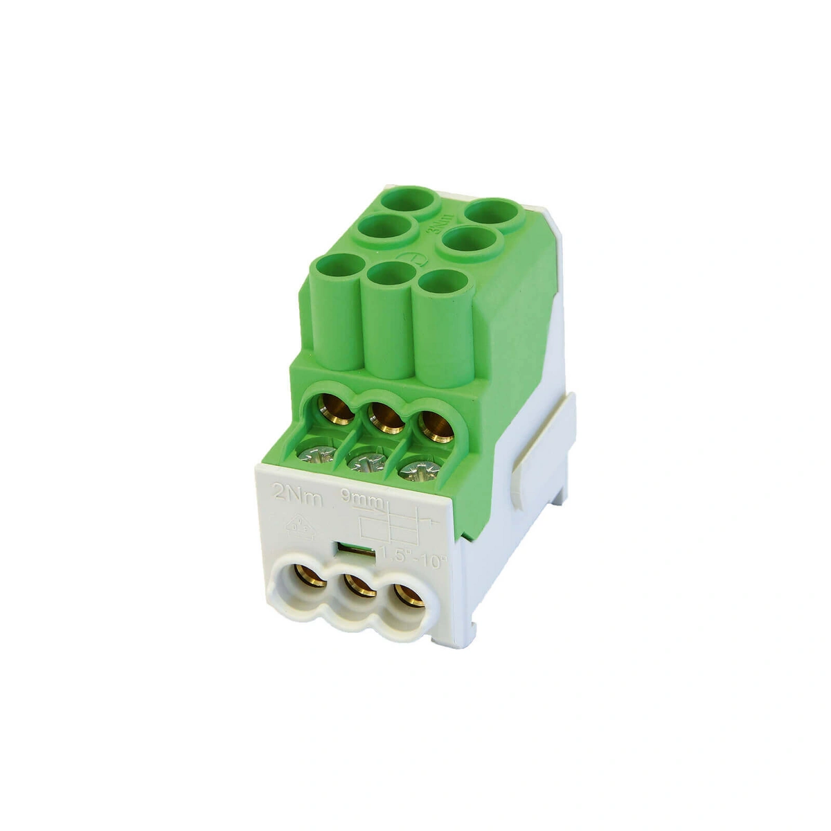 SDB 100 Blok rozdzielczy - dystrybucyjny Al/Cu 80010 SIMBLOCK zielony