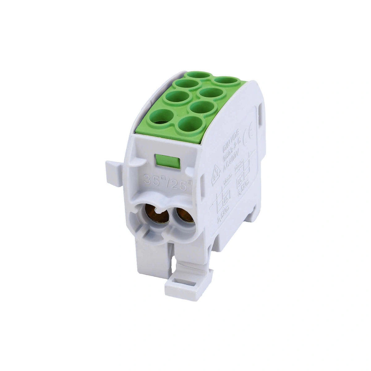 SCB 35 Blok rozdzielczy - odgałęźny Al/Cu 80210 SIMBLOCK zielony