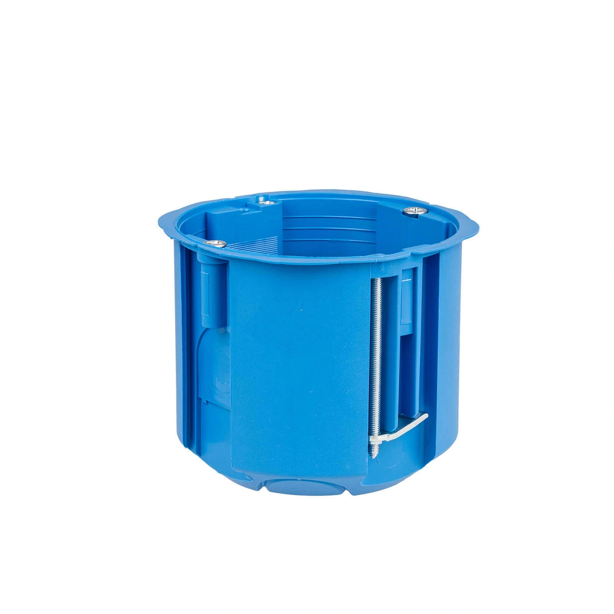 puszka gipsowa 60 1-krotna głęboka PV60D NIEBIESKA 60mm łączona SAMOGASNĄCA, BEZHALOGENOWA [75]