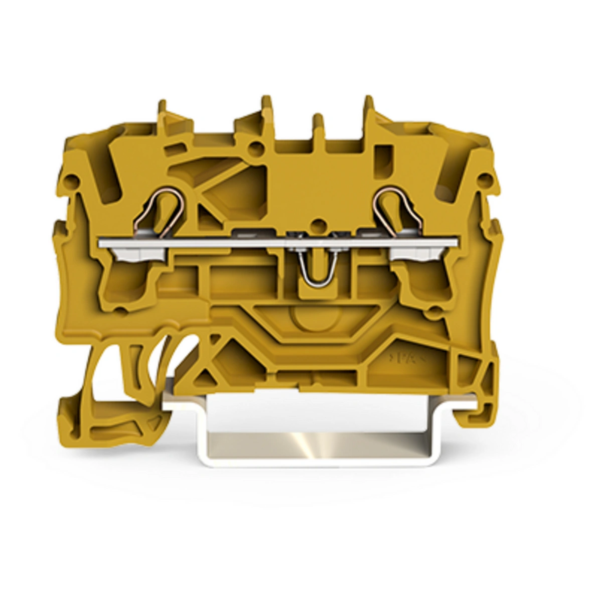 2-przewodowa złączka przelotowa 2,5mm2, żółta 2002-1206