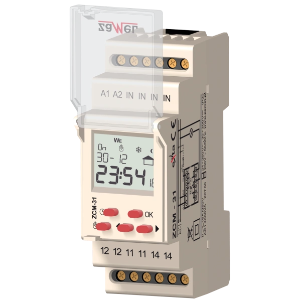 PROGRAMATOR CZASOWY 1-KAN. ASTRONOMICZNY 230V AC TYP: ZCM-31