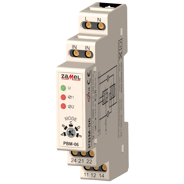 PRZEKAŹNIK BISTABILNY SEKWENCYJNY 230V AC TYP: PBM-06