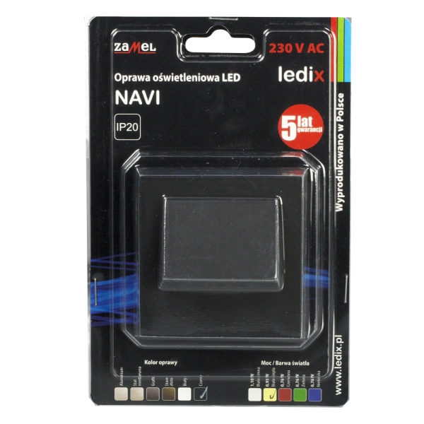 OPRAWA LED NAVI PT 230V AC CZN BIAŁA CIEPŁA TYP: 11-221-62