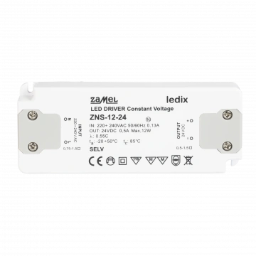 ZASILACZ LED SLIM 24V DC 12W TYP: ZNS-12-24