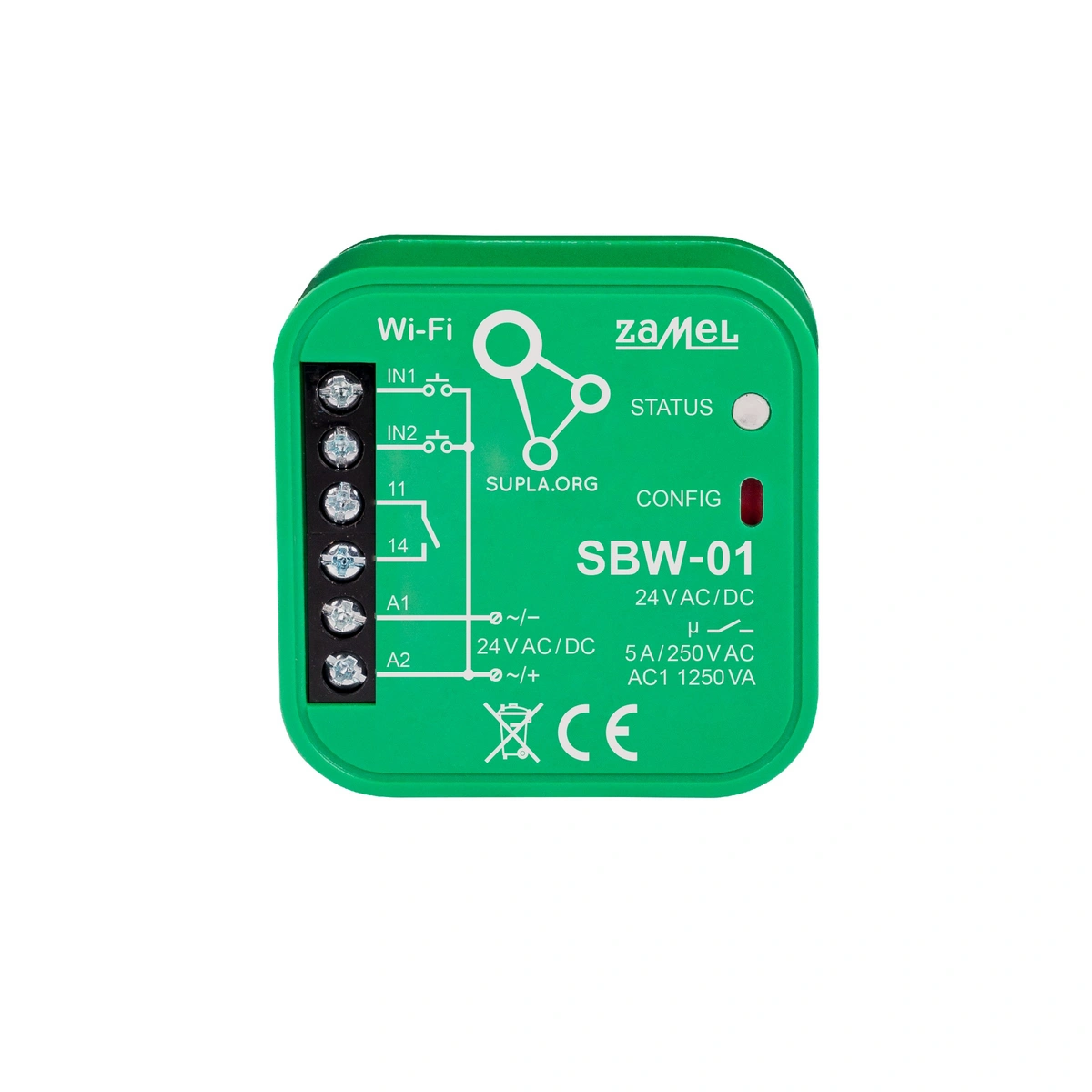 STEROWNIK BRAMOWY WI-FI 1-KANAŁOWY DWUKIERUNKOWY TYP: SBW-01