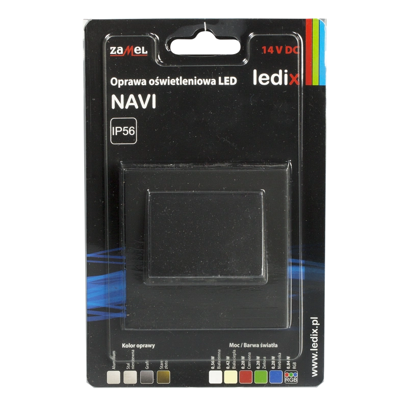 OPRAWA LED NAVI Z RAMKĄ PT 14V DC CZN BIAŁA CIEPŁA TYP: 11-211-62