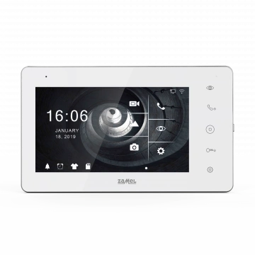 7" WIDEOMONITOR IPS HD Z DOTYKOWYMI PRZYCISKAMI ORAZ BRAMKĄ WIFI / BIAŁY TYP: VP-808WHDWIFI
