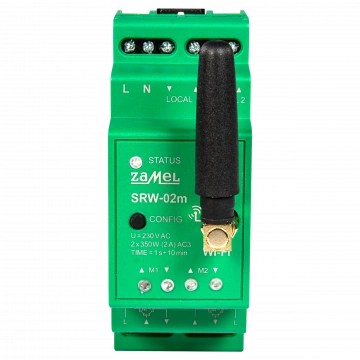 STEROWNIK ROLET WI-FI MODUŁOWY 2-ROLETY TYP: SRW-02M