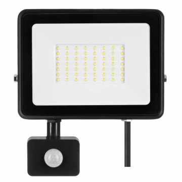Naświetlacz LED SOLIS 50W PIR 230V IP44 barwa biała zimna TYP: NAS-50WCPIR