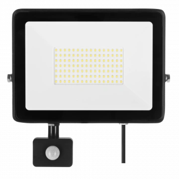Naświetlacz LED SOLIS 100W PIR 230V IP44 barwa biała neutralna TYP: NAS-100WNPIR