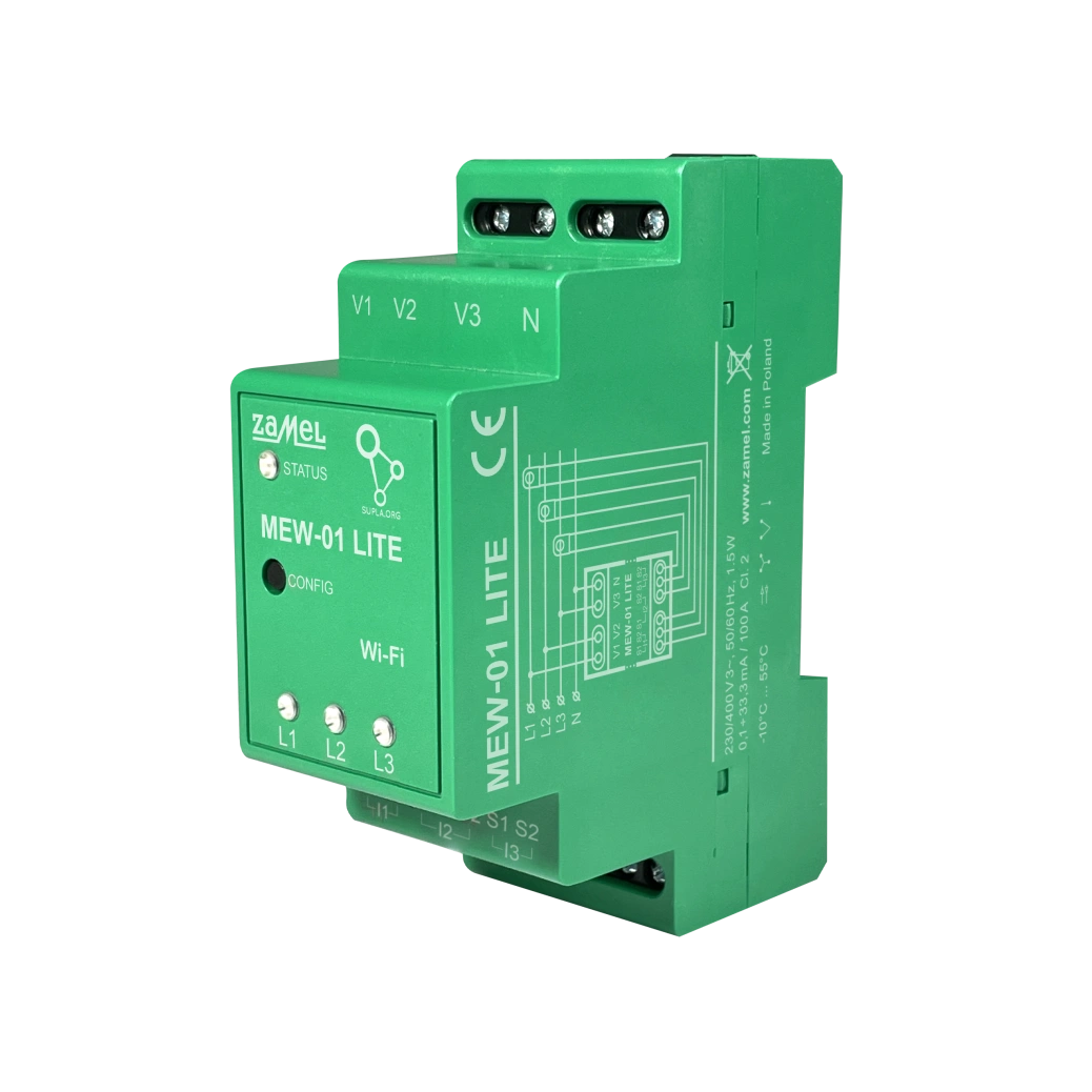 MONITOR ENERGII ELEKTRYCZNEJ WI-FI 3F+N TYP: MEW-01 LITE