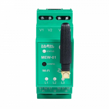 MONITOR ENERGII ELEKTRYCZNEJ Wi-Fi 3F+N Z ANTENĄ ZEWNĘTRZNĄ TYP: MEW-01/ANT