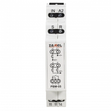 PRZEKAŹNIK BISTABILNY BEZNAPIĘCIOWY 12-24V AC/DC TYP: PBM-05/12-24V