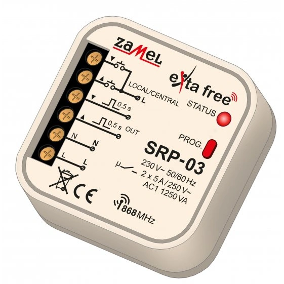 EXTA FREE Sterownik rolet dopuszkowy centralny SRP-03