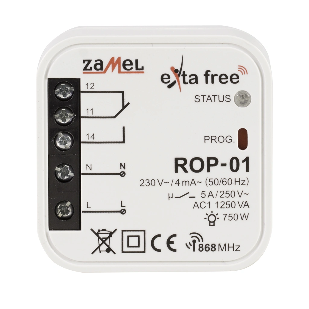 EXTA FREE Radiowy odbiornik dopuszkowy 1-kanałowy ROP-01