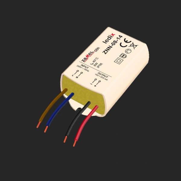 ZASILACZ LED NATYNKOWY 14V DC 8W TYP: ZNN-08-14