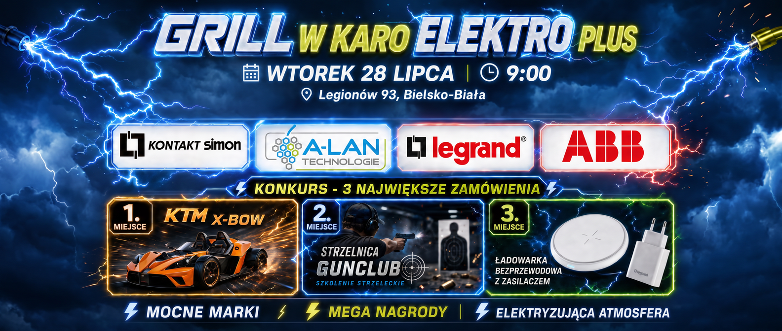 Grill w Karo Elektro Plus - 28.07.2026, konkurs na 3 największe zamówienia