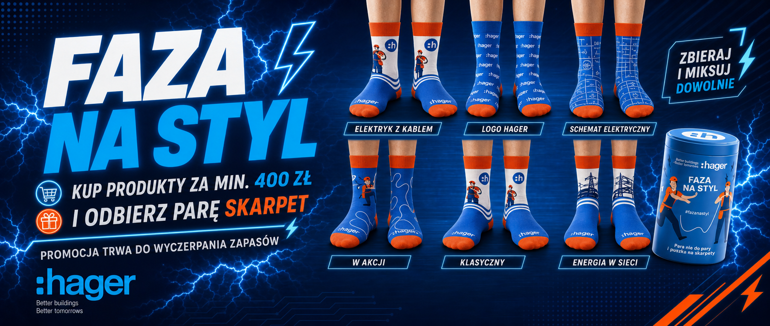Hager Faza na Styl - skarpety za zakupy